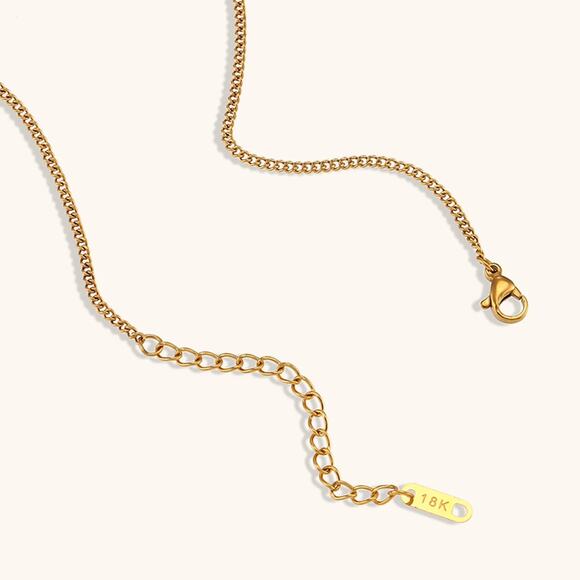 Pinky Promise Oval Pendant Necklace Friendship Gift For Her 18K Gold Plated - Picture 7 of 13